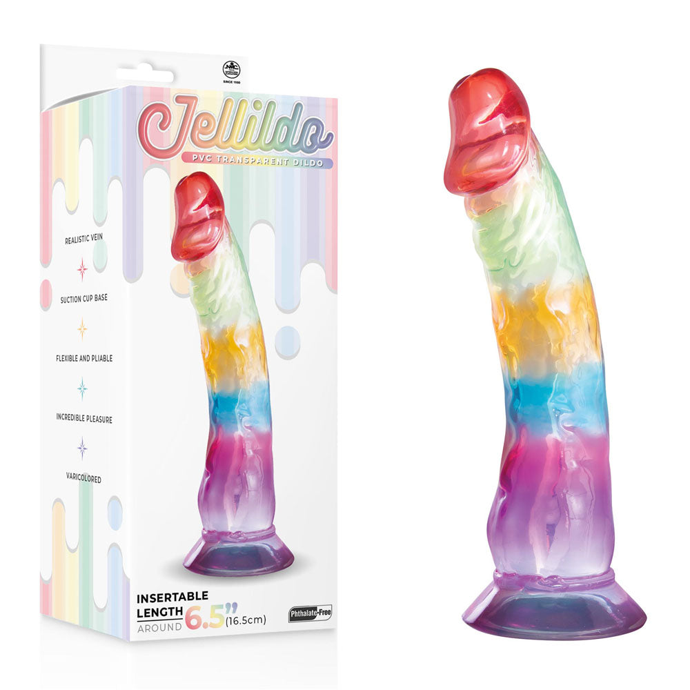 Jellido 16.5cm Dildo - Clear Coloured 16.5 cm Dildo Excellent Power